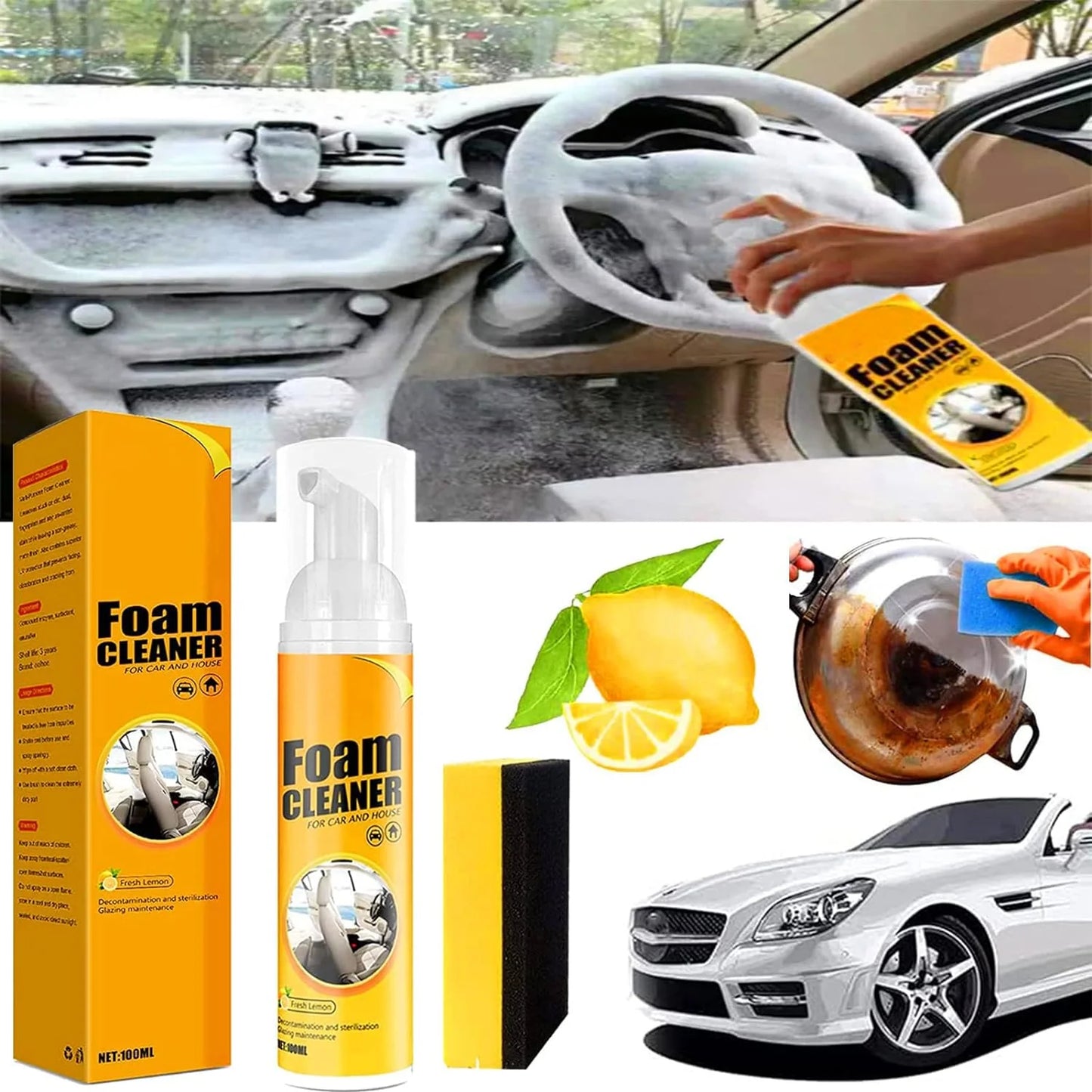 FOAM CLEANER Combo 2 unidades Espuma Limpiadora